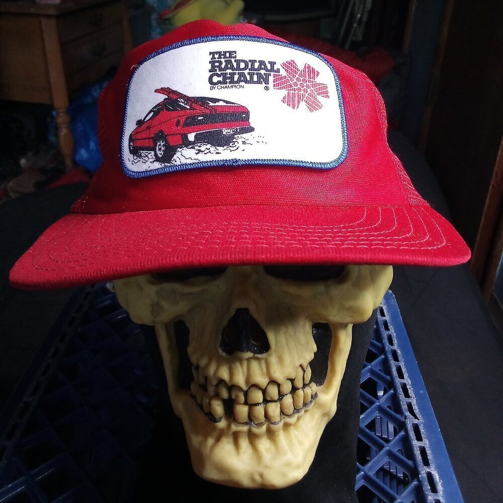 Vintage The Radial Chain Patch Snap Trucker Hat Cap